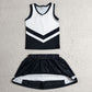 Baby Girls Clothes Black Stripe Vest Top Skirt Shorts Team Yoga Active Clothes Sets GSD4194