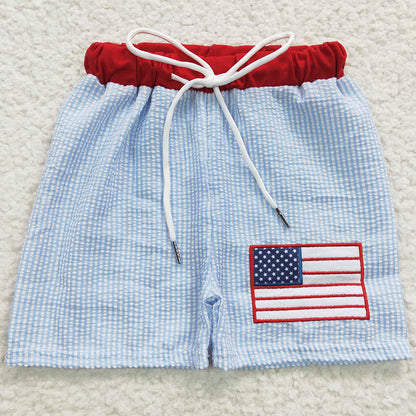 Baby Boys Swim Trunks 4th Of July Flag Summer Trunk Swimsuits S0135