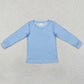 Baby Boys Clothes Top Blue Fishing Long Sleeve Tee Shirts Tops BT0952