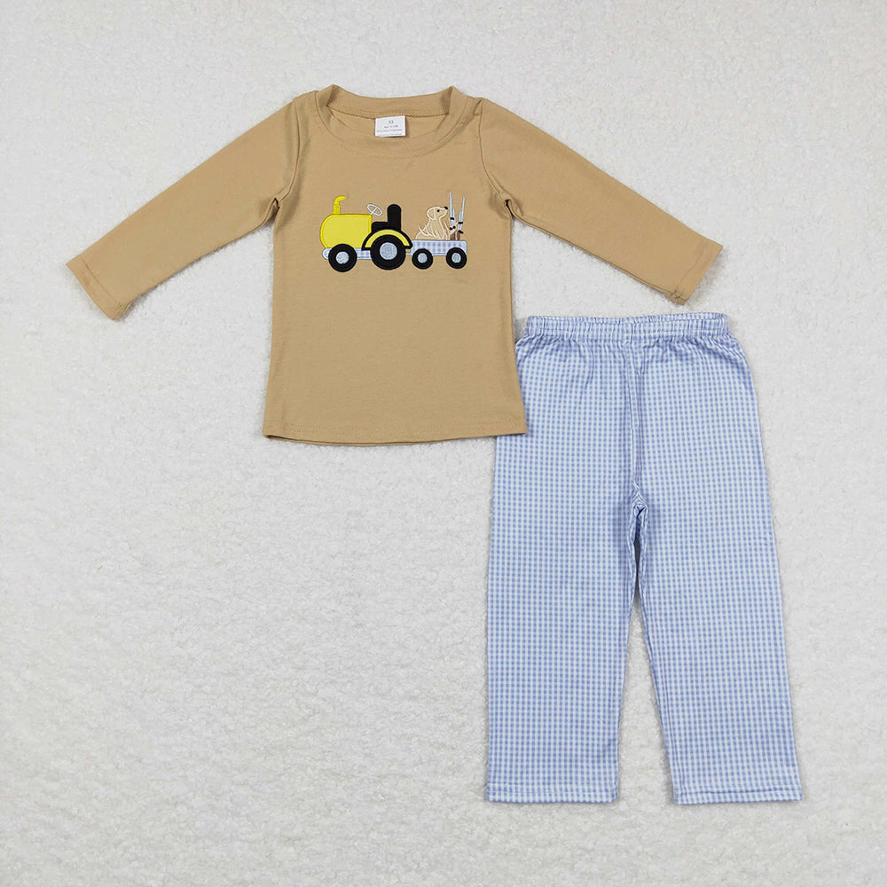 Hunting Dogs Baby Kids Clothes Boys Shirt Pants Fall Sets BLP0382