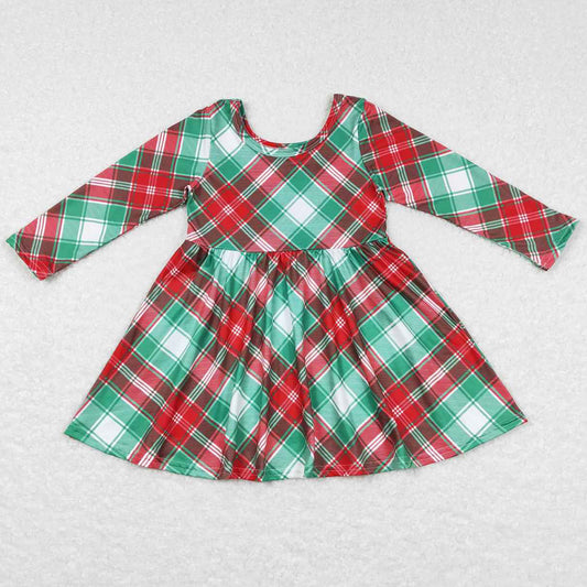 Christmas Baby Girls Dress Long Sleeve Dresses GLD0462