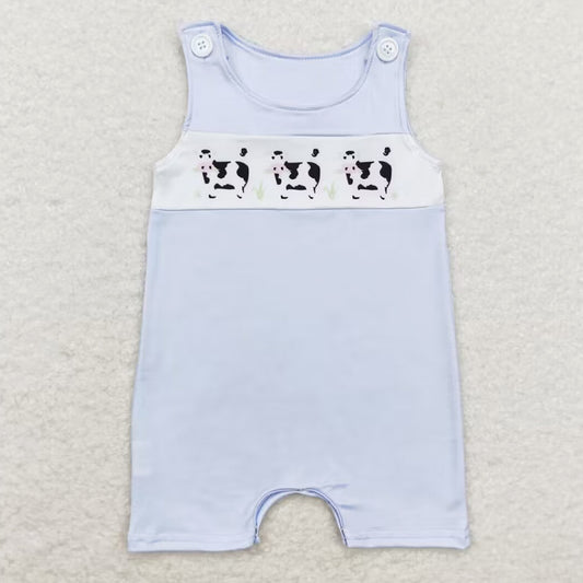 Baby Infant Boys Rompers Cows Farms Sleeveless Rompers SR1695