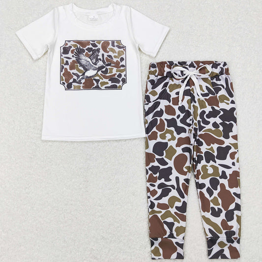 Baby Boys Clothes Camo Duck Shirt Jogger Pants Sets BSPO0199