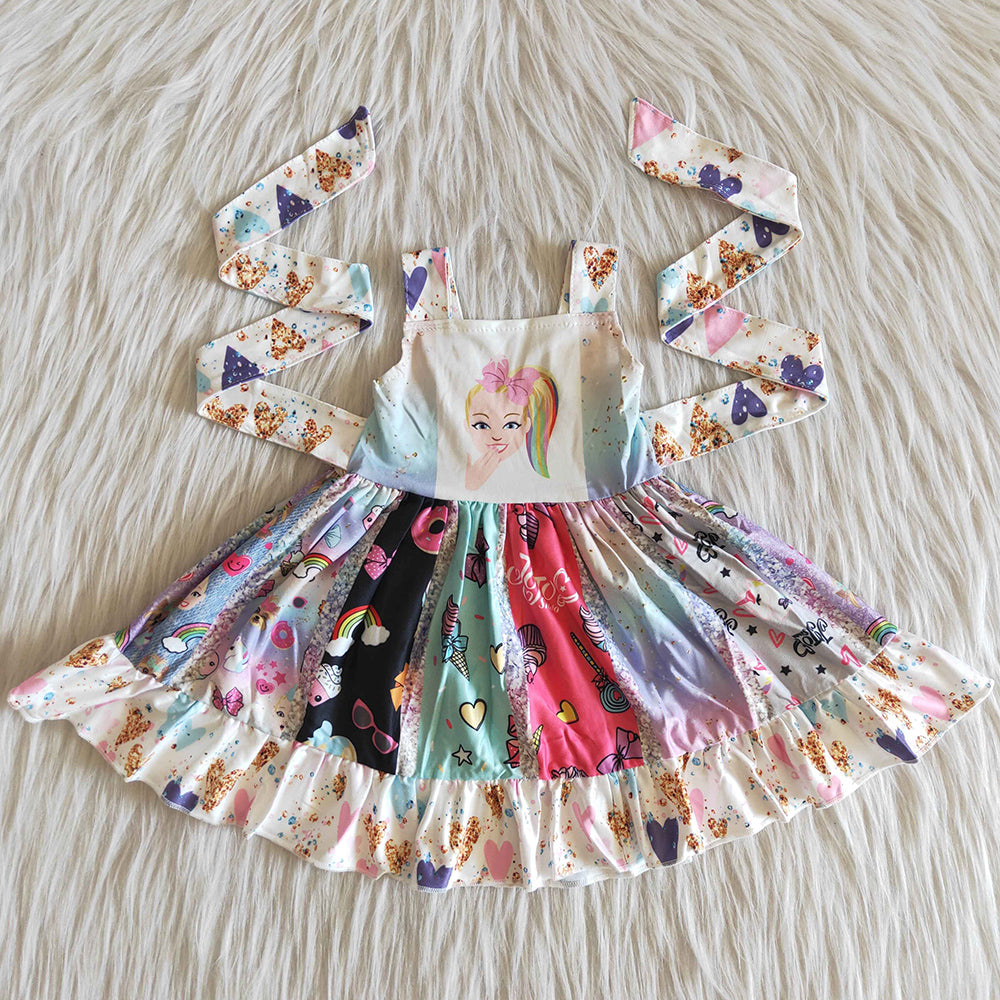 Fashion Girls Twirl Dress Designer Clothes Baby Girls Dresses C9-15