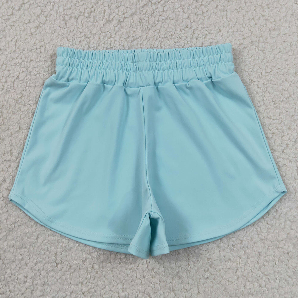 Baby Girls Shorts Light Blue Yoga Active Sport Shorts Bottom SS0898