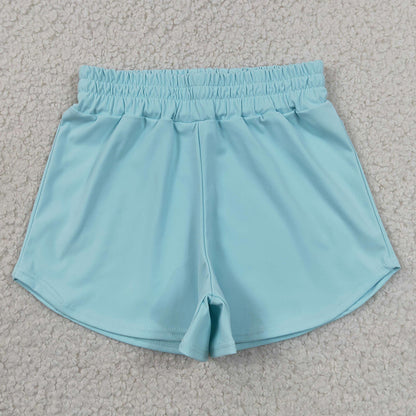 Baby Girls Light Blue Short Sleeve Top Sport Short Yoga Active Clothes Sets GSSO3762