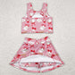 Baby Girls Clothes Baseball Bows Athletic Active Wear Top Shorts Skorts Skirts Sets GSD2044 4.21