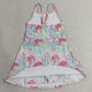 Baby Girls Dress Strap Watercolor Beach Yoga Active Shorts Knee Length Dresses GSD3708