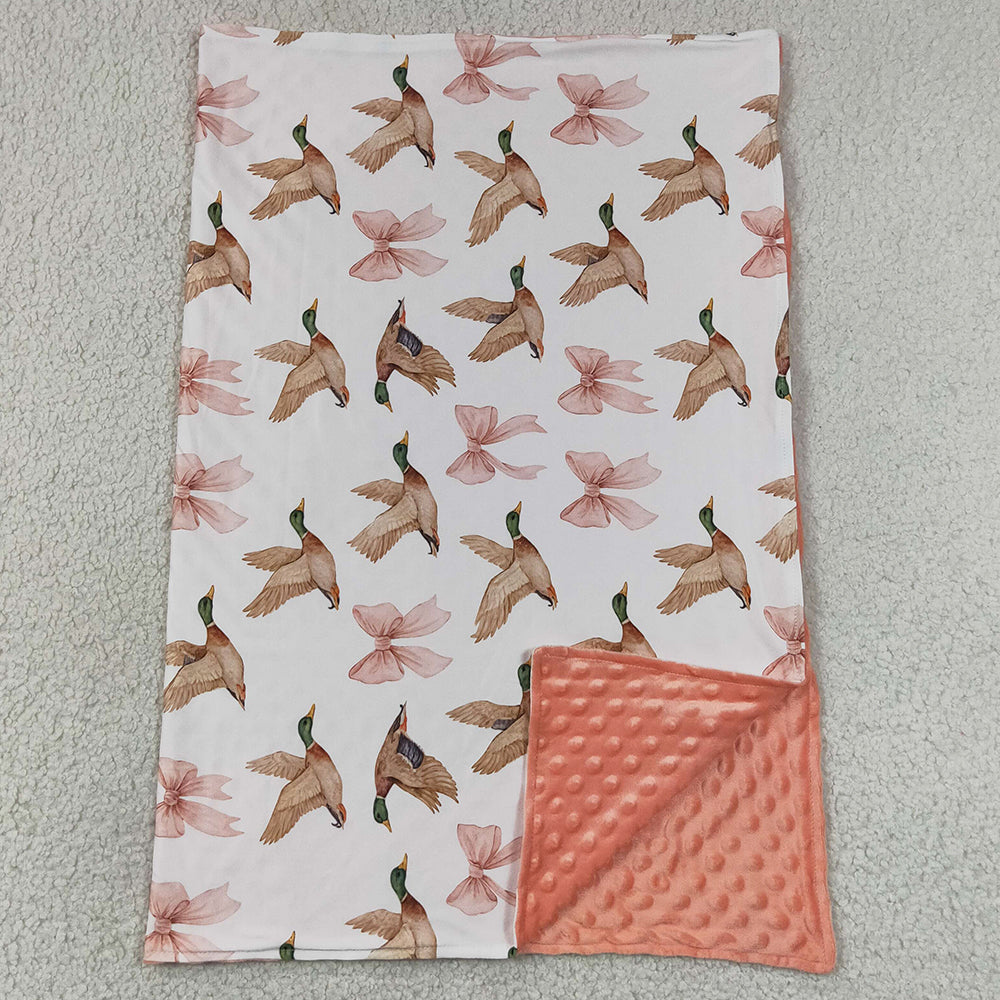 Baby Kids Blankets Pink Bows Ducks Blankets BL0248