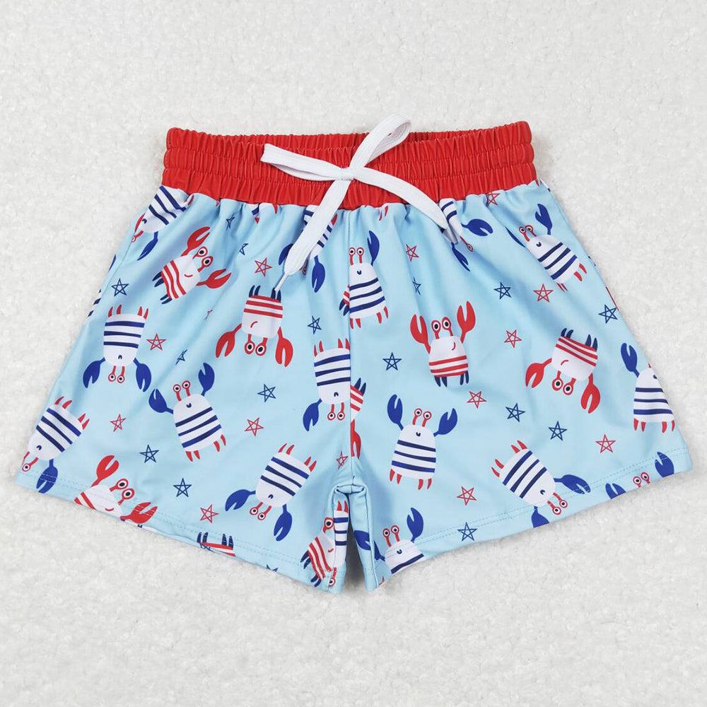 Baby Boys Trunks Summer 4th July Crabs Trunks Swimsuits S0187