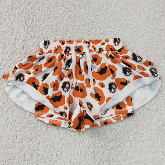 Baby Girls Shorts Orange Leopard Vols Yoga Active Team Butterfly Shorts Bottom SS0816
