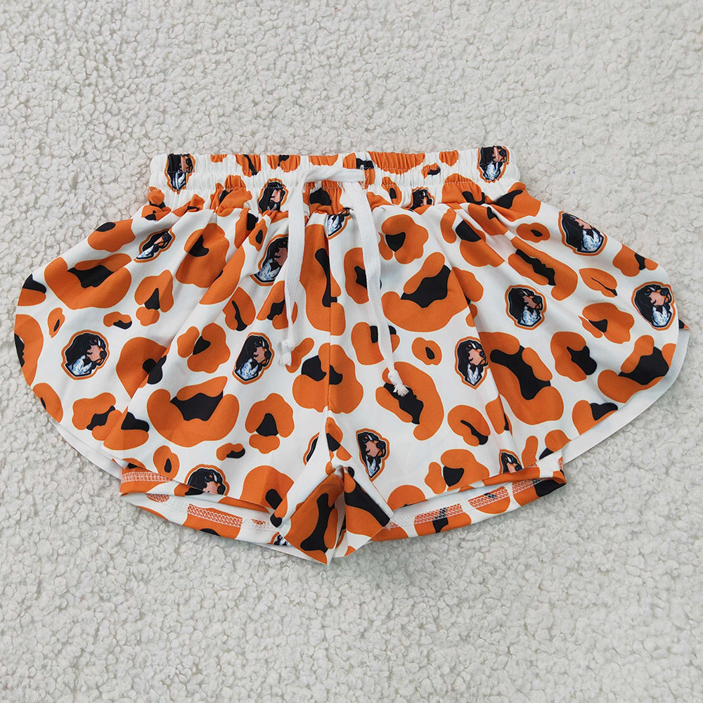 Baby Girls Shorts Orange Leopard Vols Yoga Active Team Butterfly Shorts Bottom SS0816