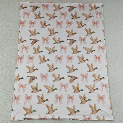 Baby Kids Blankets Pink Bows Ducks Blankets BL0248
