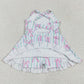 Baby Girls Dress Strap Bows Yoga Ruffle Knee Length Dresses GSD2297 4.21