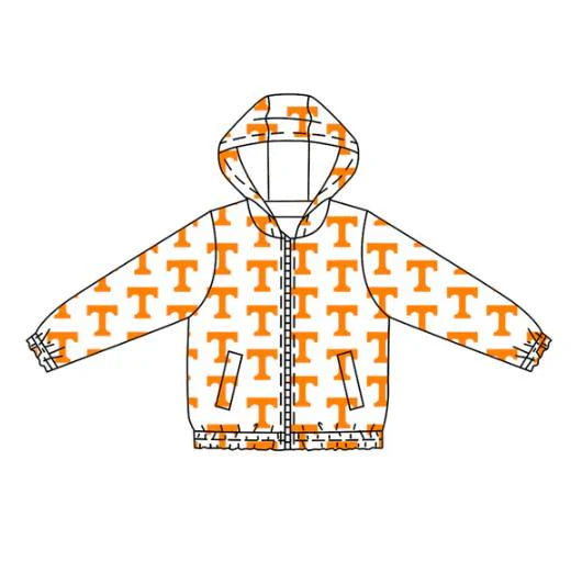 Preorder (moq 5)Baby Boys Long Sleeves Orange T Plaid Hoodies Cardigan Jackets Top 7.24