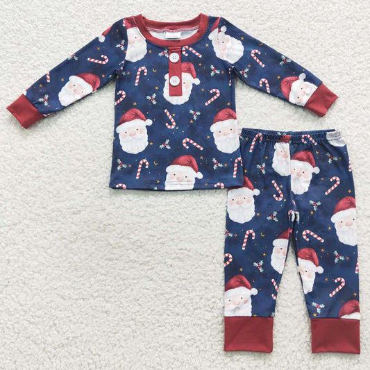 Santa Claus Boys Boutique Pajamas Christmas Sleepwear Sets BLP0247