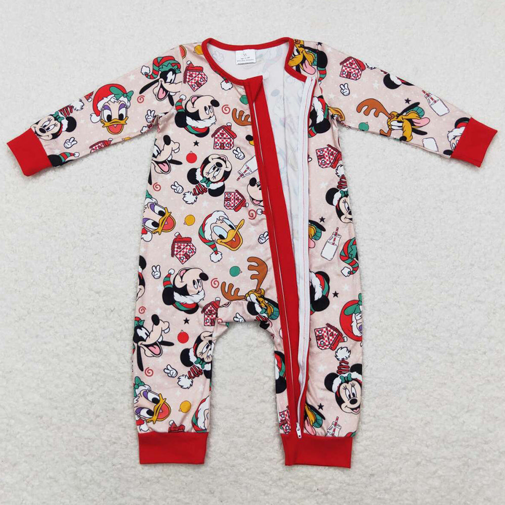 Baby Infant Boys Rompers Christmas Cartoon Deer Long Sleeve Rompers LR1335