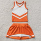 Baby Girls Clothes Orange White Stripe Vest Skirt Shorts Team Yoga Active Clothes Sets GSD4199