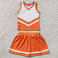 Baby Girls Clothes Orange White Stripe Vest Skirt Shorts Team Yoga Active Clothes Sets GSD4199