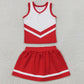 Baby Girls Clothes Red White Stripe Vest Skirt Shorts Team Yoga Active Clothes Sets GSD4198