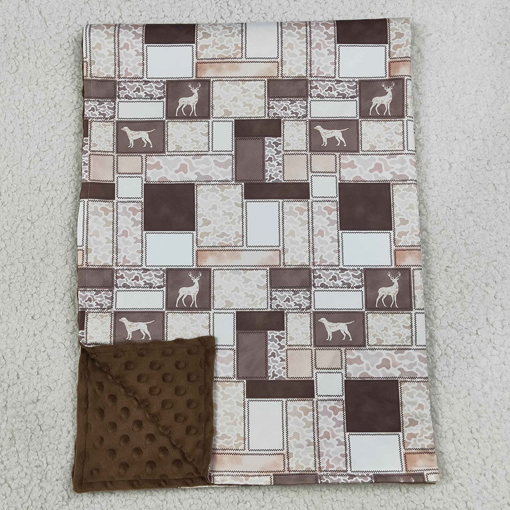 Baby Kids Blankets Dogs Deer Ducks Camo Checked Blankets BL0249