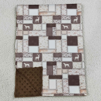 Baby Kids Blankets Dogs Deer Ducks Camo Checked Blankets BL0249