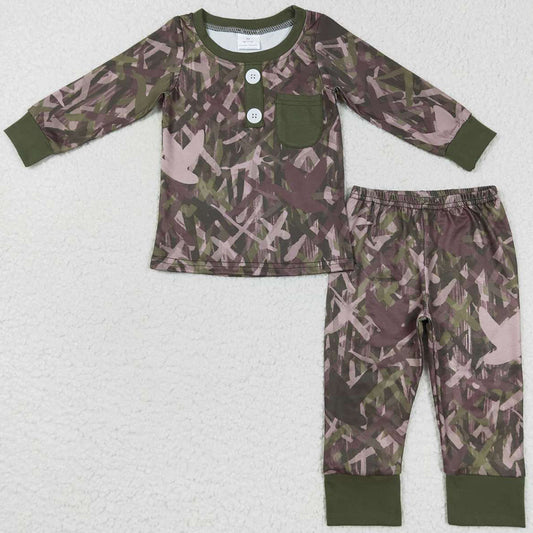 Boutique Kids Boys Pajamas Long Sleeve Sleepwear Sets BLP0326