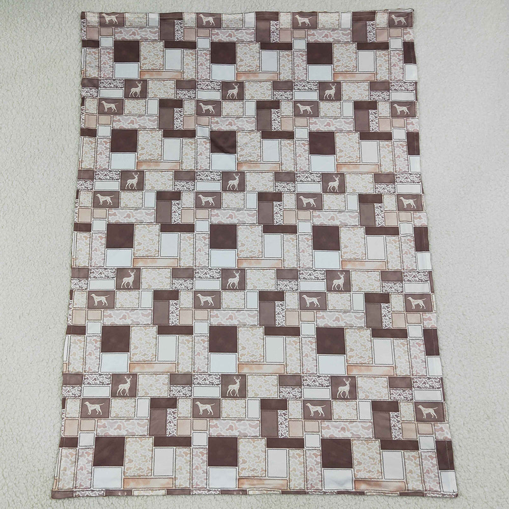 Baby Kids Blankets Dogs Deer Ducks Camo Checked Blankets BL0249