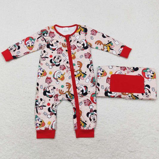 Baby Infant Boys Rompers Christmas Cartoon Deer Long Sleeve Rompers LR1335