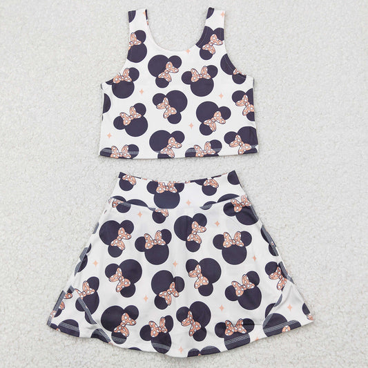 Baby Girls Dress Cartoon Top Skort Skirts Clothes Sets GSD1934 4.21