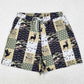 Adult Man Swim Trunks Green Deers Camouflage Pockets Bottom Trunks Shorts Swimwear S0466