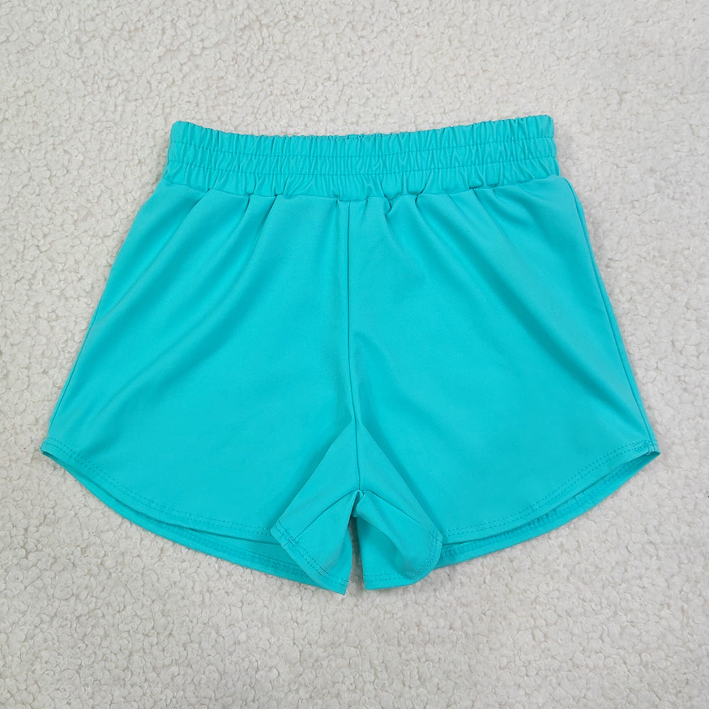 Baby Girls Shorts Aqua Blue Yoga Active Sport Shorts Bottom SS0907