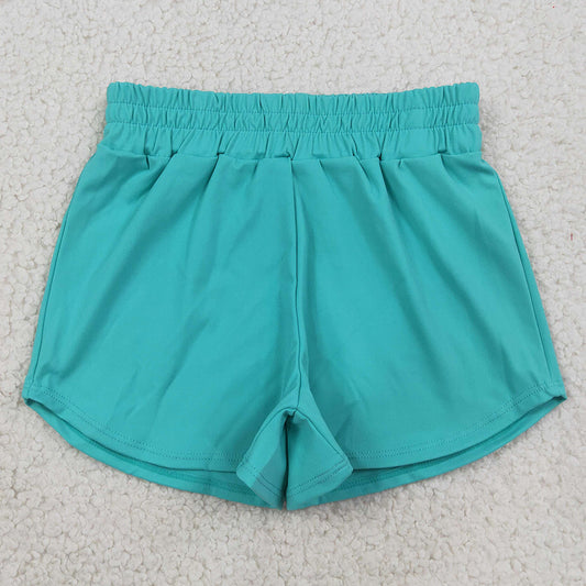 Baby Girls Shorts Aqua Blue Yoga Active Sport Shorts Bottom SS0907
