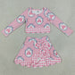 Baby Girls Clothes Pink Bows Castles Top Bows Short Skirt Yoga Active Scallop Clothes Sets GLD1601