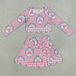 Baby Girls Clothes Pink Bows Castles Top Bows Short Skirt Yoga Active Scallop Clothes Sets GLD1601