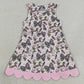 Baby Girls Dress Camo Bows Ducks Hunting Yoga Active Short Bows Scallop Knee Length Dress GSD4009