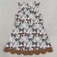 Baby Girls Dress Camo Bows Deer Hunting Yoga Active Short Bows Scallop Knee Length Dress GSD4008
