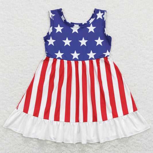 Boutique Baby Girls Dress July 4th Star Girls Dresses GSD0667