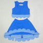Baby Girls Dress Sleeveless Vest Top Skirt Shorts Yoga Active Bows Scallop Clothes Sets GSD4177