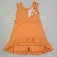 Baby Girls Dress Orange Sleeveless Yoga Active Shorts Ruffle Knee Length Dresses GSD3767