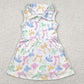 Baby Girls Dress Colorful Bows Yoga Active Wear Skort Knee Length Dresses GSD2141 4.21