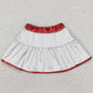 Baby Girls Clothes Boutique Red Tops Leather Skirts Sets GSD2369 3.20