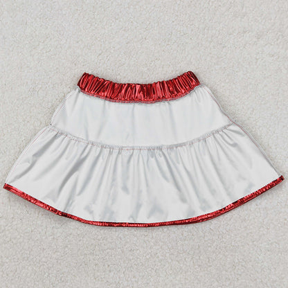 Baby Girls Clothes Boutique Red Tops Leather Skirts Sets GSD2369 3.20