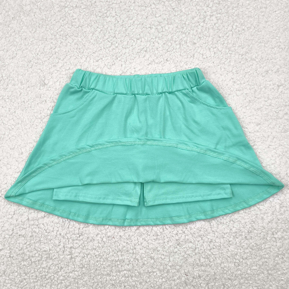 Baby Girls Skirts Green Cotton Pocket Skorts Skirts GLK0069 4.28