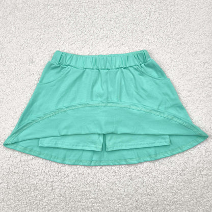 Baby Girls Skirts Green Cotton Pocket Skorts Skirts GLK0069 4.28