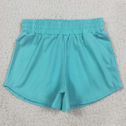 Baby Girls Clothes Blue Short Sleeve Top Sports Shorts Yoga Active Clothes Sets GSSO3768