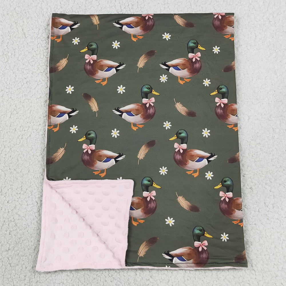 Baby Girls Blankets Flowers Ducks Hunting Blankets BL0283