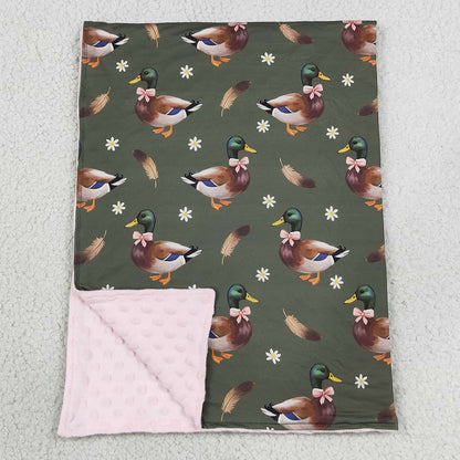 Baby Girls Blankets Flowers Ducks Hunting Blankets BL0283