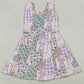 Baby Girls Dress Rabbits Flowers Checked Easter Yoga Active Shorts Knee Length Dresses GSD3051 12.22