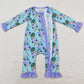 Baby Infant Girls Rompers Christmas Dogs Candy Bamboo Zip Rompers LR1419